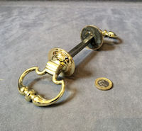 Pair of Period Brass Door Handles, several pairs available DH838 