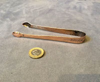 Pair of Sheffield Plated Copper Sugar Tongs ST2