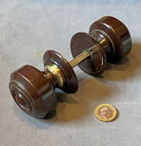 Pair of Similar Bakelite Door Handles DH915