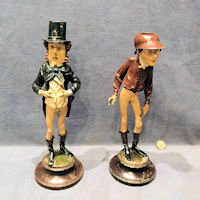 Pair of Spelter Figural Candlesticks