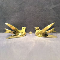 Pair of Swifts Mantel Ornaments