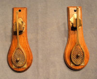 Pair of Tennis Racquet Letter Clips