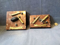 Pair of Trench Art Mounts SC259