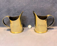 Pair of Trench Art Shell Case Jugs SC313