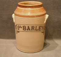 Pearl Barley Stoneware Storage Jar