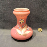 Pink Overlaid Glass Hyacinth Bulb Vase BV40
