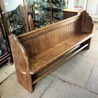 Pitch Pine Church Pew