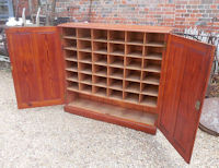 Pitch Pine Pigeonhole Cupboard