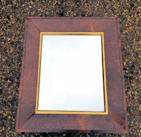 Pollard Oak Framed Bevelled Wall MIrror