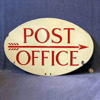 Post Office Enamel Sign