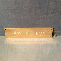 Posting Box Brass Plate PS76