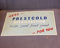 Prestcold Aluminium Advertising Sign, several available S410