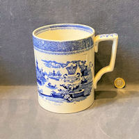 Quart Blue and White Ceramic Ale Measure M280