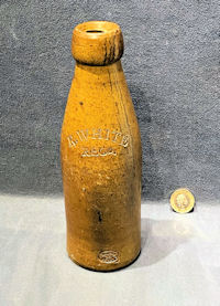 R. Whites Stoneware Ginger Beer Bottle SJ306