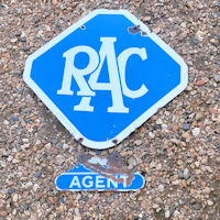 RAC Enamel Sign