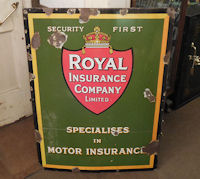 Royal Insurance Enamel Sign