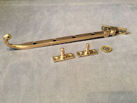 Run of Brass Casement Stays, 7 matching available W461