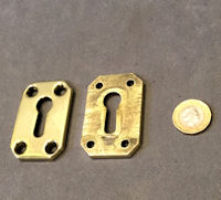 Run of Brass Keyholes, 6 available KC465