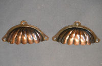 Pair of Bronzed Steel Drawer Pulls CK220