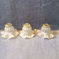 Set of 3 Frosted Glass Lamp Shades S499