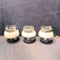 Set of 3 Glass Lamp Shades S558