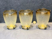 Set of 3 Glass Lamp Shades S655