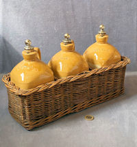 Set of 3 Stoneware Spirit Flasks SF15