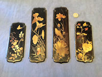 Set of 4 Japanesk Rosewood Fingerplates FP255
