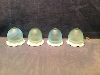 Set of 4 Opaline Glass Lamp Shades S412