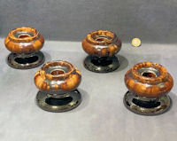 Set of 4 Treacle Glazed Furniture Rests PC7