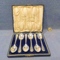 Set of 6 Brown & Polson's Tea Spoons A178
