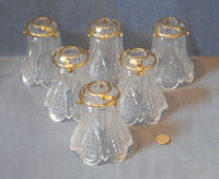 Set of 6 Glass Lamp Shades