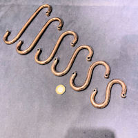 Set of 6 Graduated Copper Pot Hooks PH63