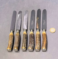 Set of 6 Sheffield Steel Tea Knives C97