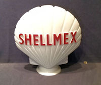 Shell Mex Glass Petrol Globe