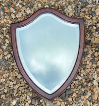 Shield Shaped Bevelled Mirror M202