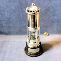 Silver Plated Small Miners Lamp ML32