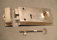 Silver Plated Rim Lock RL449