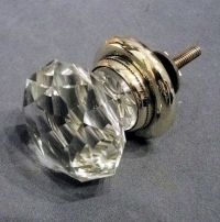 Single Cut Glass Cupboard Knob CK173