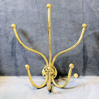 Six Branch Brass Hat and Coat Rack CR105