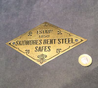 Skidmore Brass Safe Plate SP172