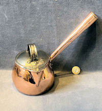 Small Copper Saucepan with Lid SP231