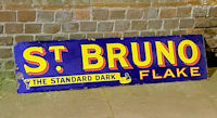 St Bruno Enamel Sign