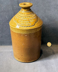 Swan Brewery Oxford Slab Seal Stoneware Flagon SJ332