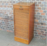Tambour Fronted Filing Cabinet