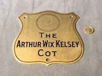The Arthur Wix Kelsey Cot Plaque NP307