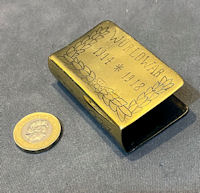 Trench Art Brass Match Box Cover M156