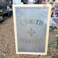 Undertakers Glass Window Panel W491