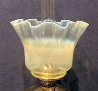 Vaseline Glass Oil Lamp Shade OS153
