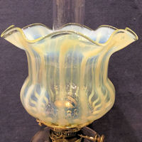 Vaseline Glass Oil Lamp Shade